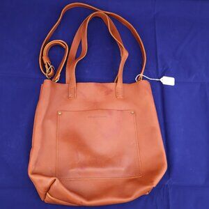 Large Lola Zipper Crossbody Tote in color "Honey"